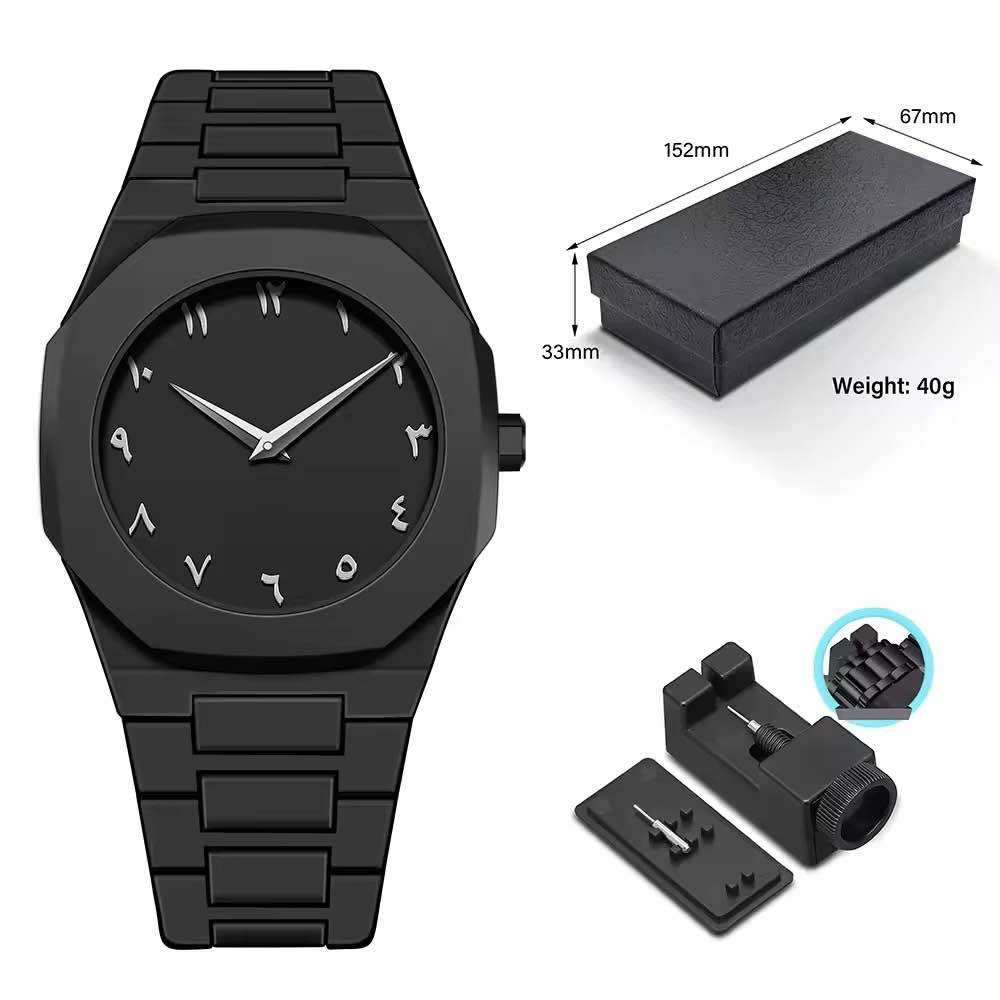 Black Arabic Aura Watch For Men Stylish Aura Watch 100% Original Watch Amazing Smart Watch