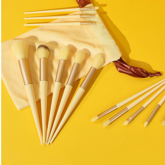 13 Pcs Makeup Brush Set Soft hair Loose Powder Eyeshadow Concealer Contour Eyeliner brush Foundation Beauty Cosmetic tools